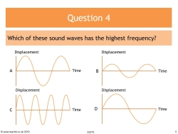 Sound waves quiz PowerPoint slide image