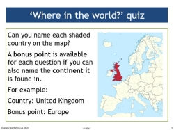 Where in the world quiz