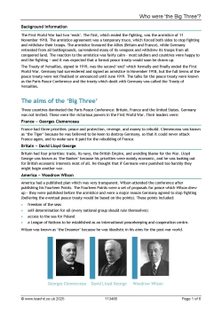 Who were 'the Big Three'? — GCSE history revision