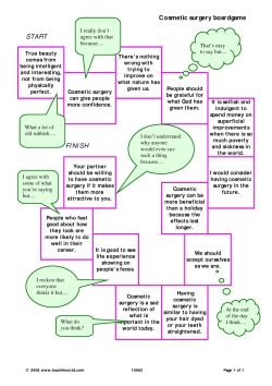 Cosmetic surgery boardgame