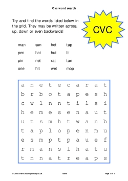 CVC wordsearch