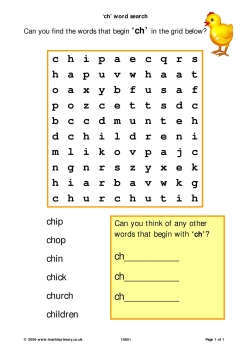 'Ch' word search