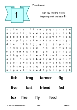 'F' word search
