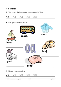 Words with oa in them