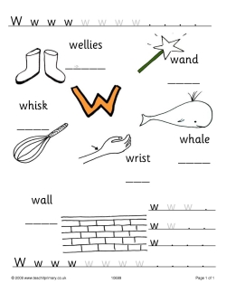 Words beginning with w