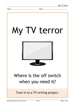 My TV terror - writing ideas