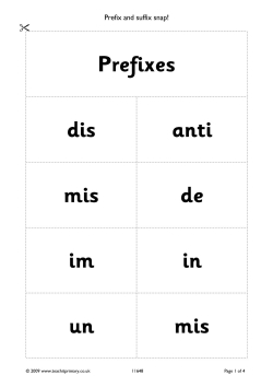 Prefix and suffix snap!