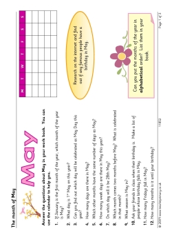 The month of May