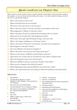 Quick recall tests
