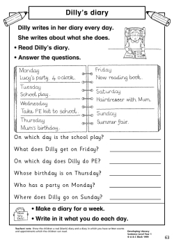 Dilly's diary