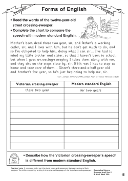 Forms of English