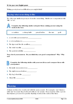Write your own English poem