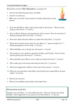 Comprehending the burglary