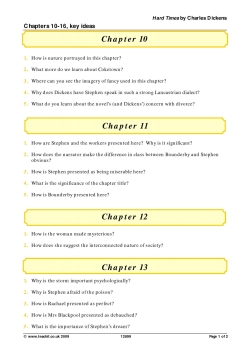 Chapters 10-16 key ideas