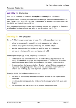 Chapter 4 activities