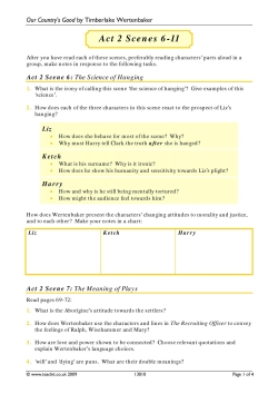 Act 2 Scenes 6-11 activities