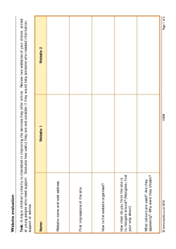 Website evaluation task