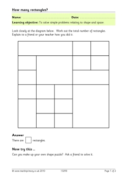 Problem solving with triangles and rectangles