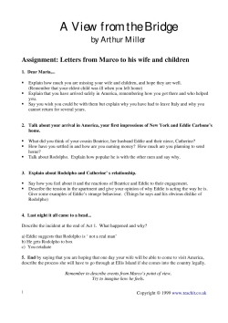 Assignment: Marco's letters