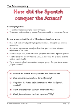 The Aztecs mystery - How did the Spanish conquer the Aztecs?