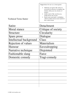Technical terms starter