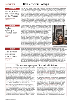 News-based lesson: best articles: foreign