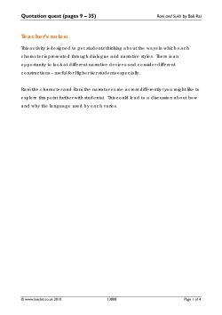 Quotation quest (pages 9-35)