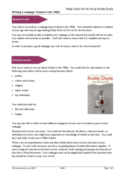 Webpage: Ireland in the 1960s