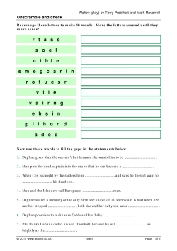 Unscramble and check