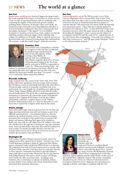 News-based lesson: The world at a glance