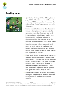 The Litter Queen - A-litter-ation poem!