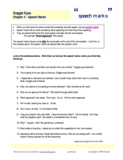 Chapter 4: speech marks