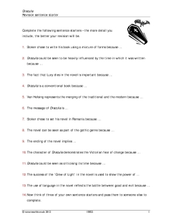 Revision sentence starters