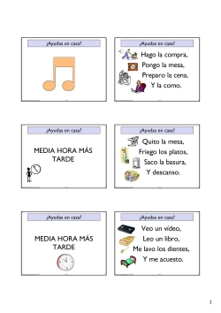 ¿Ayudas en casa?