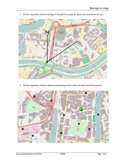 Bearings on maps