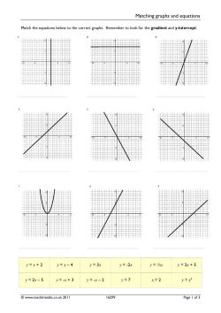 Matching graphs and equations