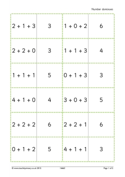 Number dominoes