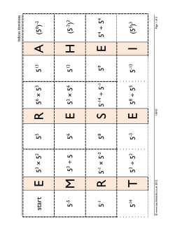 Indices dominoes Indices dominoes