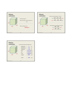Volume conversion