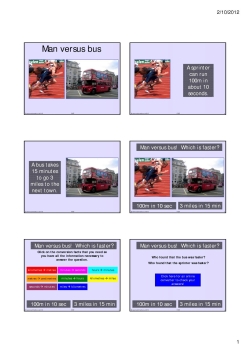 Man versus bus