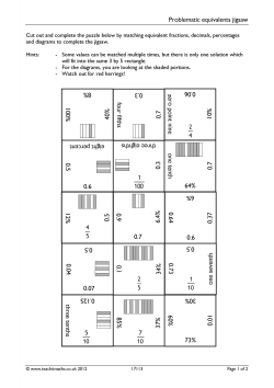 Problematic equivalents jigsaw