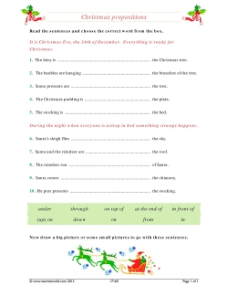 Christmas prepositions
