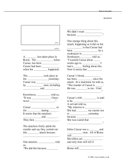Newspaper writing - fill in the gaps