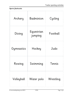Twelve sporting activities