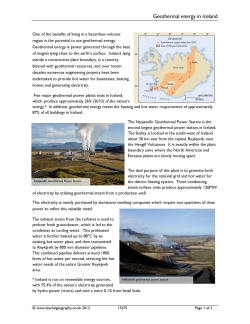 Geothermal energy in Iceland