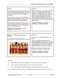 Why was the Roman army so successful?