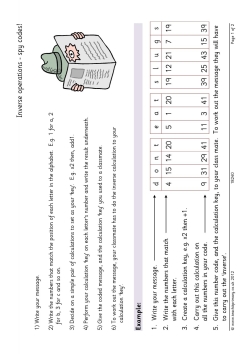 Inverse operations – spy codes!
