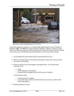 Flooding at Morpeth