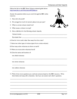 Volcanoes and their hazards