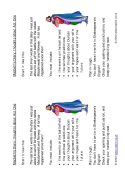 Act 1 Macbeth's diary